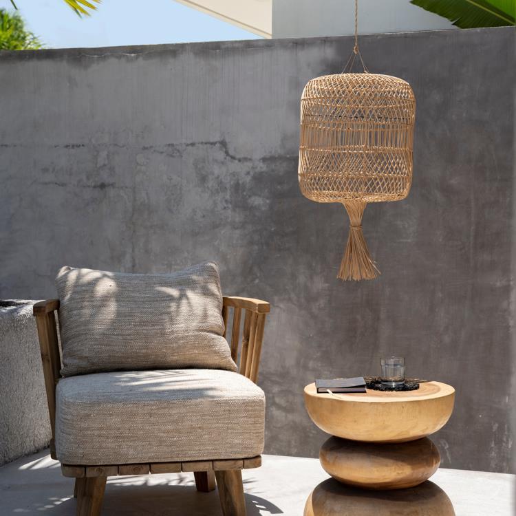 Suspension en Rotin Ø40cm H70cm THE RATTAN DUMPLING naturel