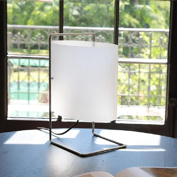 Lampe à poser Métal/Plexiglas H30cm 1021 Chrome