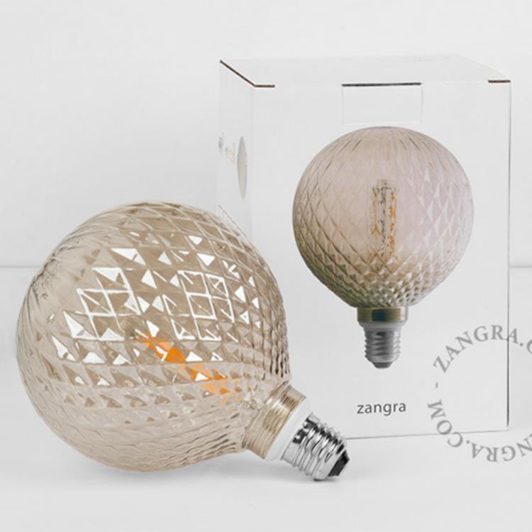 CRYSTAL-Ampoule LED filament E14 4W 2200K Ø 12,5 cm