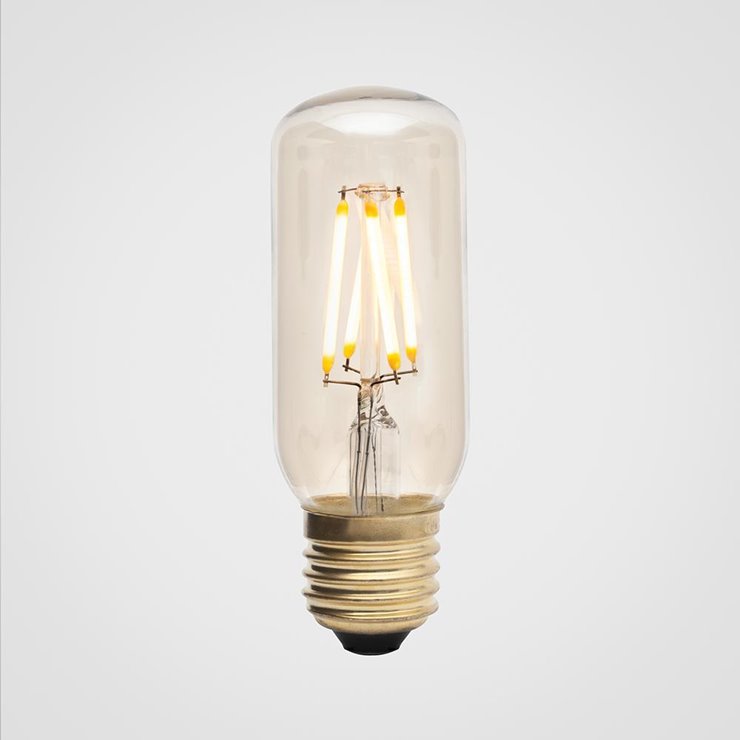 Ampoule LED filament Tubulaire E27 Ø3.8cm 2200K 3W = 24W 240 Lumens Dimmable Ambrée 3W LURRA 