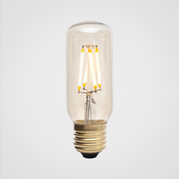 Ampoule LED POIRE AMBRÉ ST64 30W E27 lumière chaude jaune 14 x 6 cm