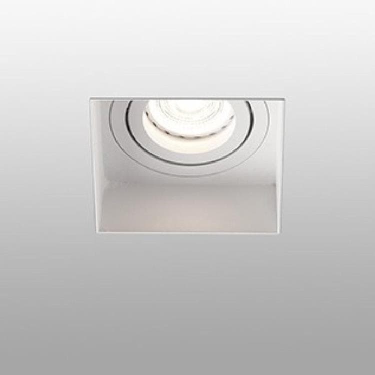 Spot encastrable carré orientable avec porte-lampe L8,2cm HYDE Blanc