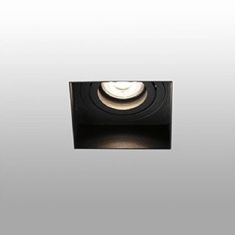 Spot encastrable carré orientable avec porte-lampe L8,2cm HYDE Noir