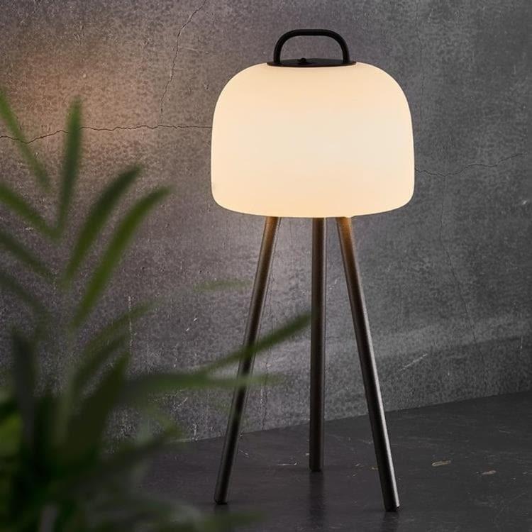 Lampe d'extérieur LED Trépied Métal H51cm KETTLE Noir