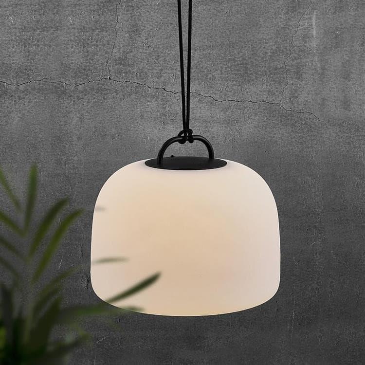 Suspension d'extérieur LED Métal Ø36cm KETTLE Noir