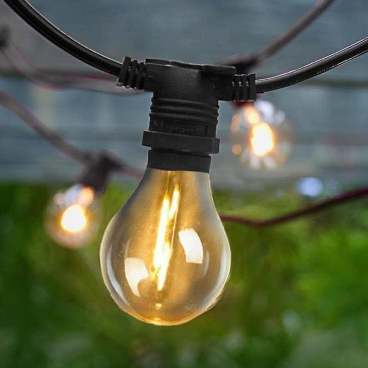 Guirlande lumineuse d'extérieur 10 lumières LED 5m raccordable ALLEGRA Noir