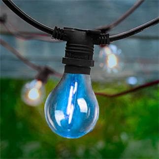 GUINGUETTE KIT Extension pour Guirlande Guinguette Câble Noir 10 Ampoules  L300cm Transparent La Case de Cousin Paul - LightOnline