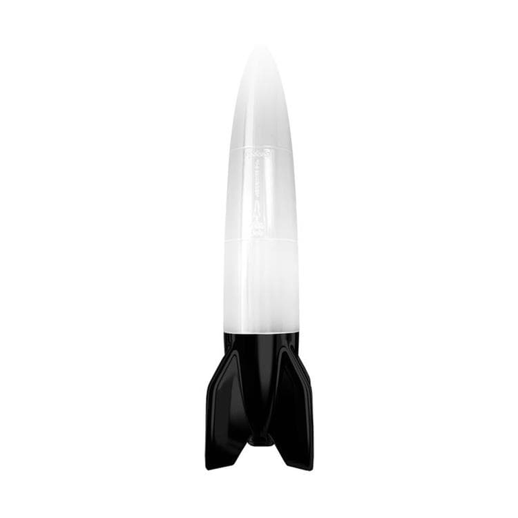 Lampe fusée LED H68cm SCHNEIDER noir et blanc