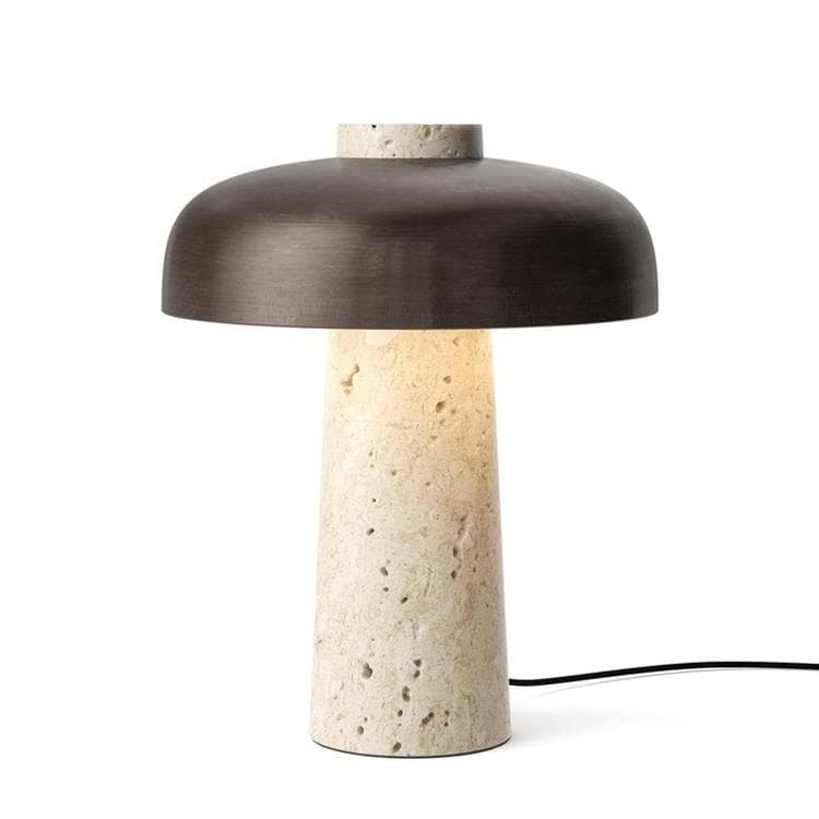Lampe champignon dorée - LED tactile