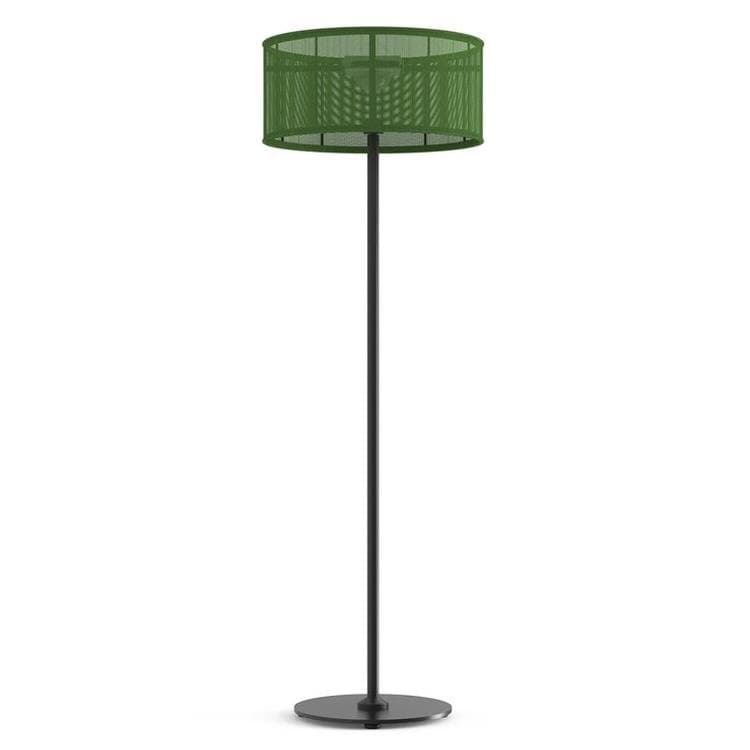 Lampadaire d'extérieur LED solaire Aluminium/Textile H170cm PADERE vert printanier / noir