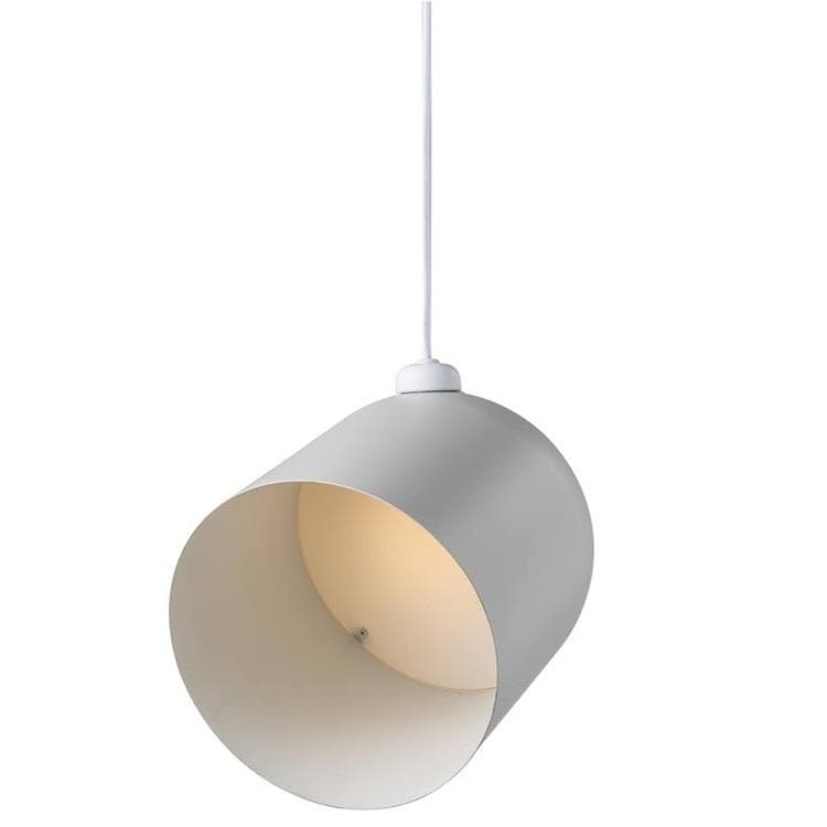 ANGLE Suspension LED orientable métal Ø20.6cm Blanc Design For The People -  LightOnline