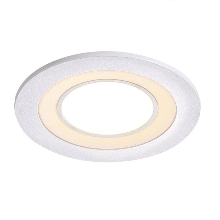 Spot LED encastrable dimmable métal Ø8.2cm CLYDE Blanc