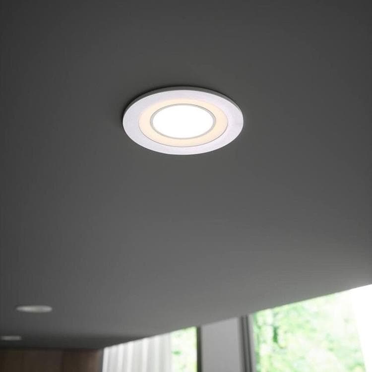 Spot LED encastrable dimmable Métal Ø8.2cm CLYDE Blanc