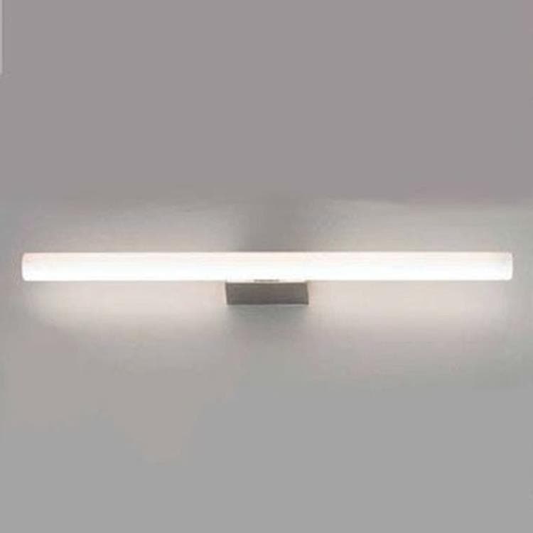 Lampe tubulaire avec base 30cm OPAL STICK LAMP transparent métal argenté