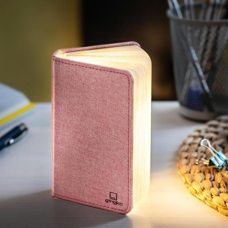 Lampe à poser Lin H12.2cm SMART FABRIC BOOKLIGHT MINI Rose
