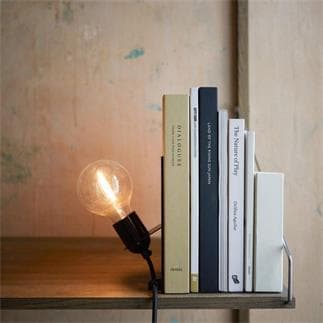 AML LIBRARY Lampe à poser avec Serre-livre Métal H11cm