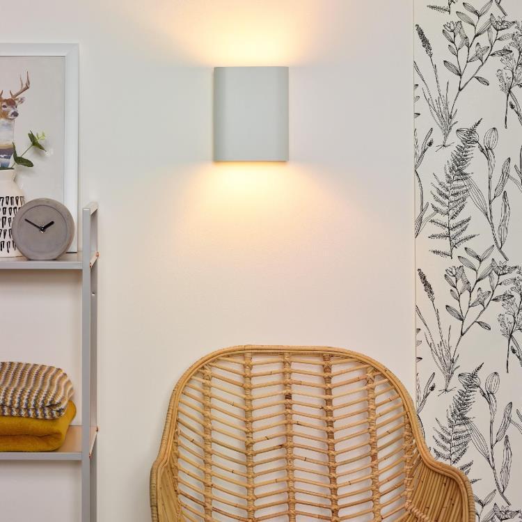 Applique en aluminium H20cm OVALIS Blanc