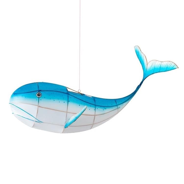 baleine-suspension en bambou et soie l50cm