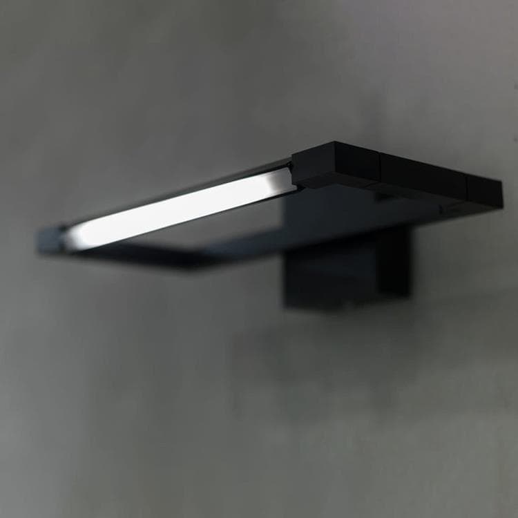Applique ou plafonnier LED orientable L36cm SPIGOLO Noir