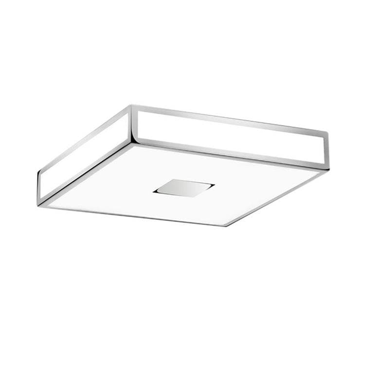 Brilo Plafonnier LED salle de bain Malbona Chrome blanc 18 W