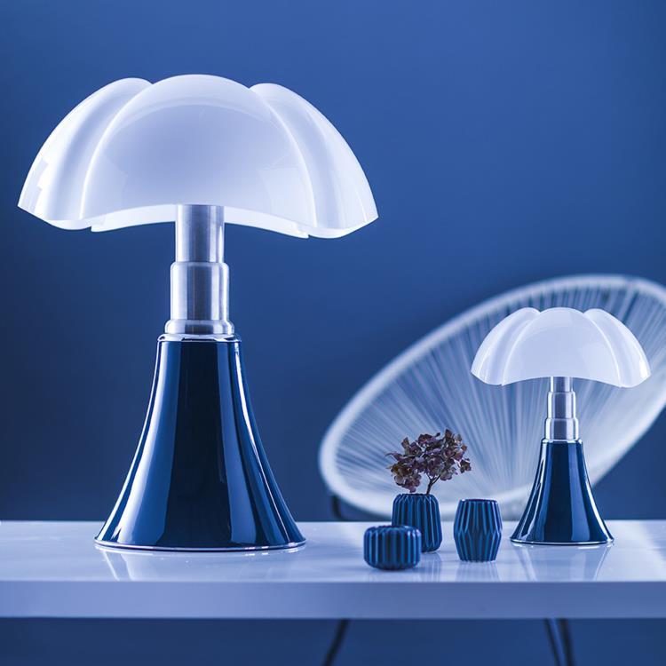 Lampe LED avec Variateur H35cm MINI PIPISTRELLO Bleu ardoise