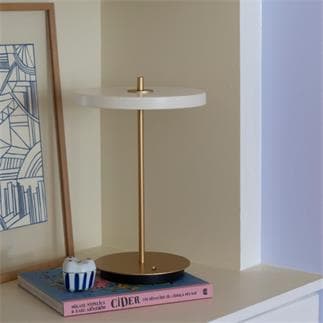 Lampe de table LED luminaire recharge sans fil noir gradateur