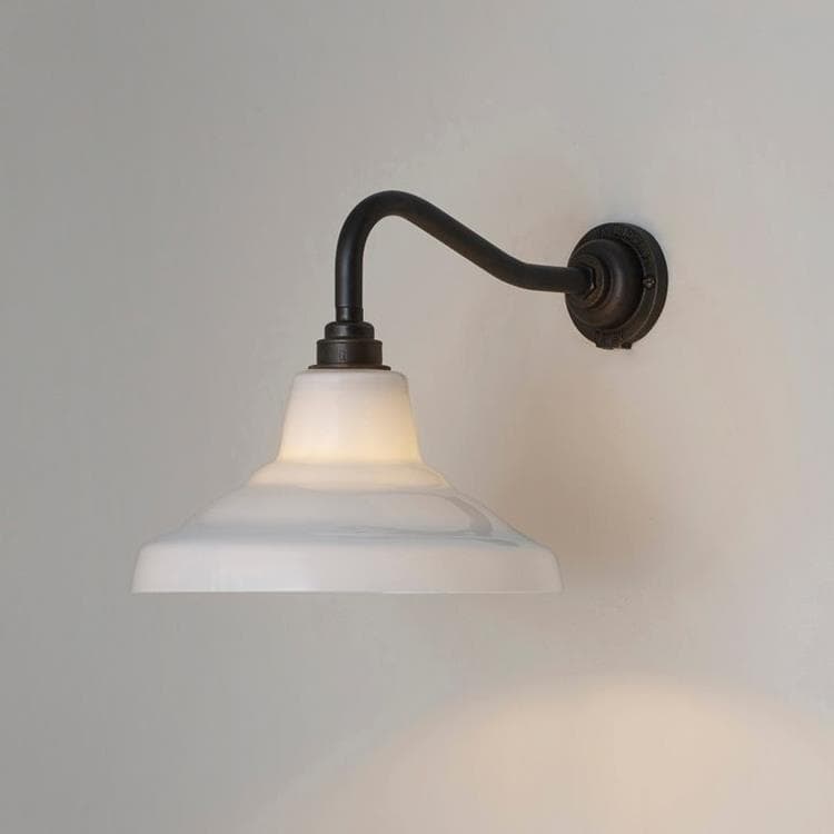 Petite lampe de bureau ou chevet en métal gris et laiton vieilli
