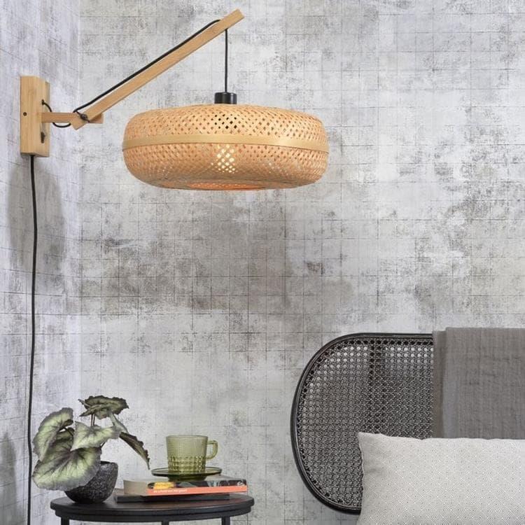 Applique Bras déporté Bambou Ø40cm PALAWAN naturel