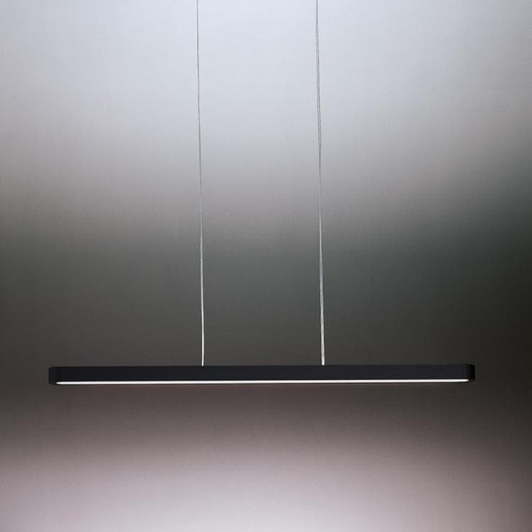 Suspension LED dimmable en Aluminium L120cm TALO Noir