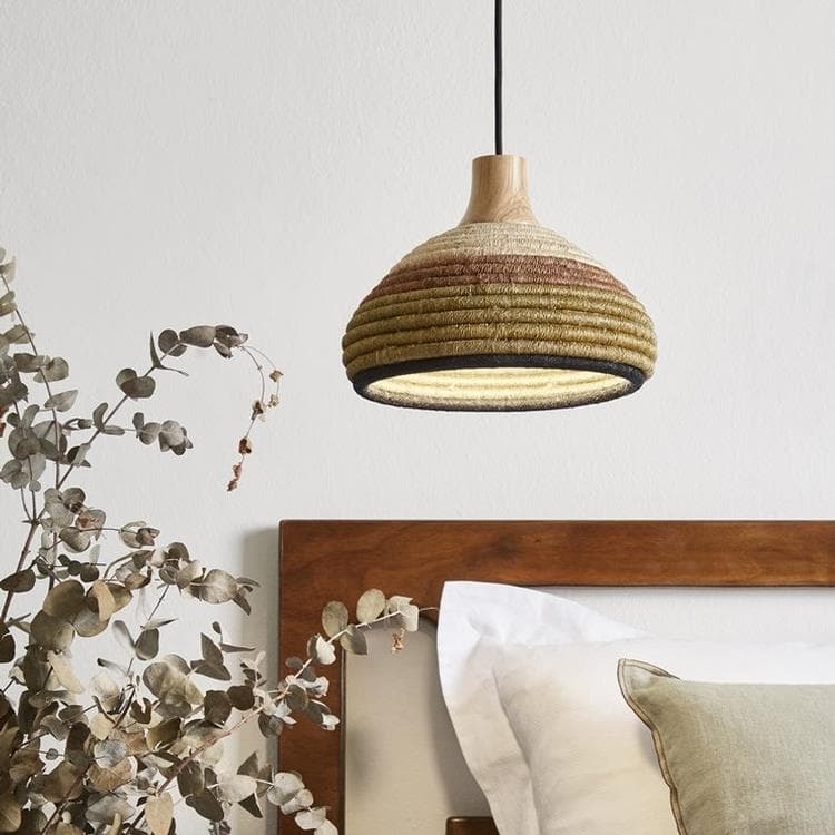 Suspension Rotin / Fil d'abaca XS Ø26cm GRASS Vert