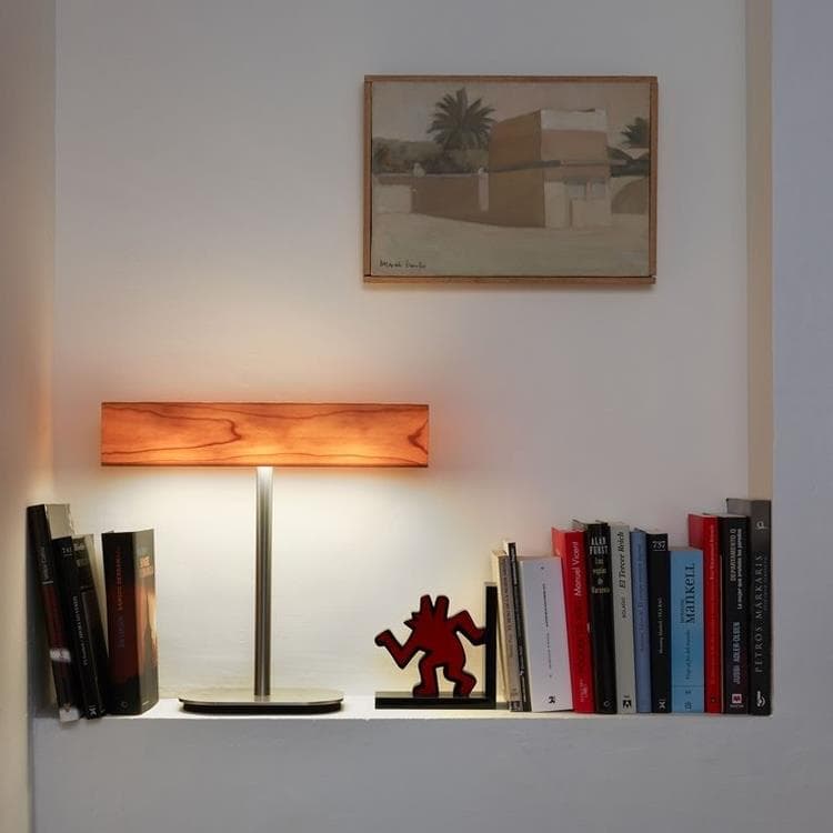 Lampe à poser LED Bois/Métal H36.5cm HI - CLUB Blanc