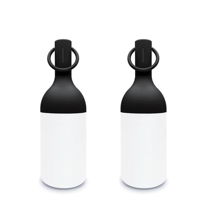 elo baby-lot 2 lampes led bouteille nomade d'extérieur tactile h22cm