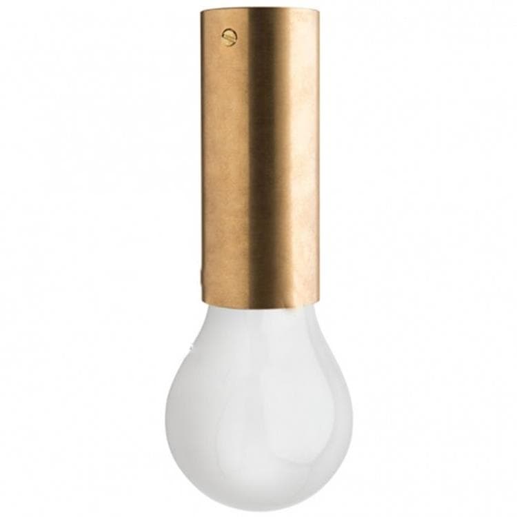 TUBULAIRE Lampe tubulaire avec Base L50cm metal brossé Zangra