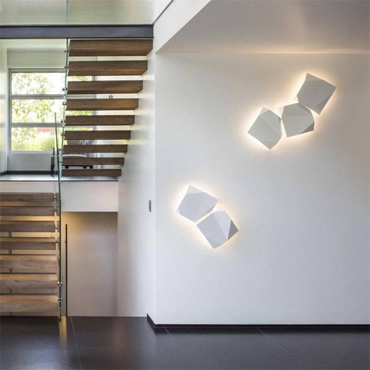 Applique murale LED 3 lumières H91cm ORIGAMI Blanc