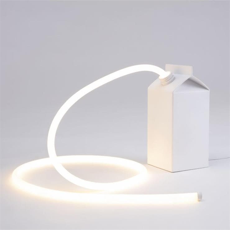 Lampe à poser LED H22cm MILKGLOW Blanc