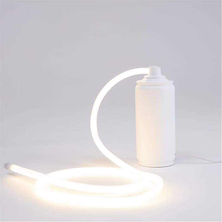 Lampe à poser LED H21cm SPRAYGLOW Blanc