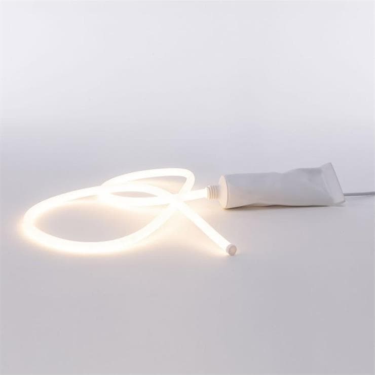Lampe à poser LED H6cm TOOTHPASTEGLOW Blanc