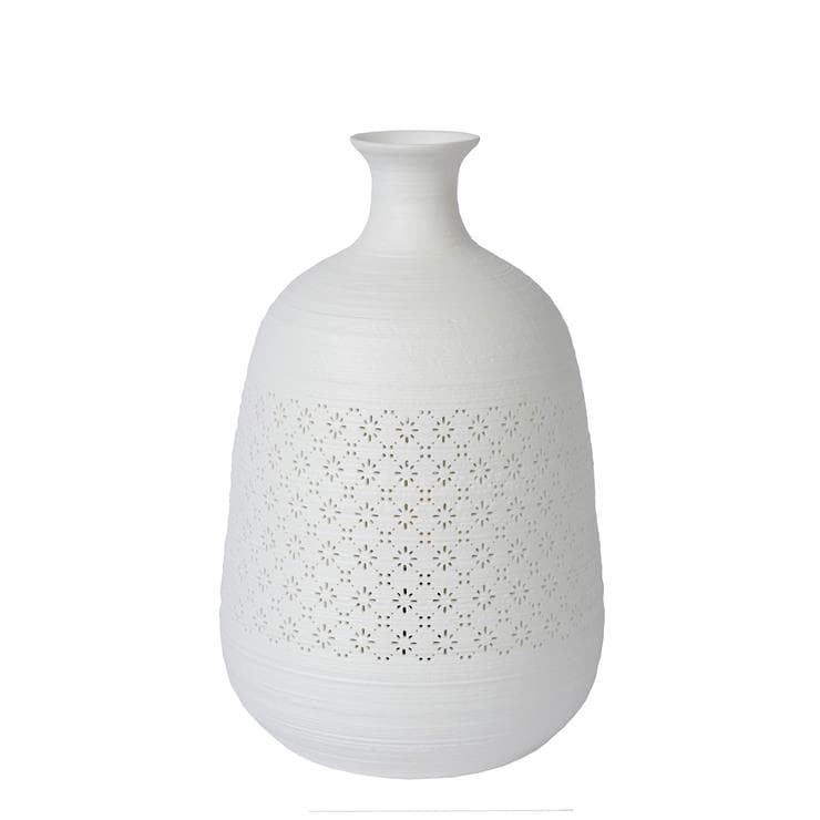 Lampe à poser Porcelaine H29.8cm TIESSE Blanc