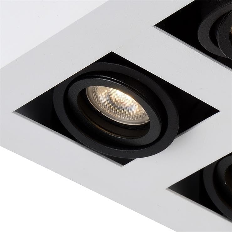Spot/Plafonnier 4 lumières L25cm XIRAX Blanc