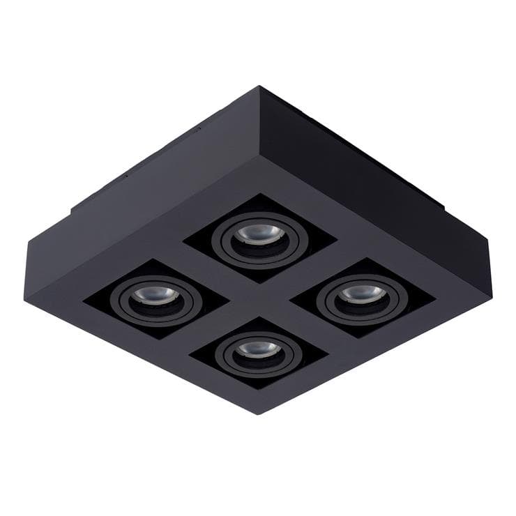 Spot/Plafonnier 4 lumières L25cm XIRAX Noir