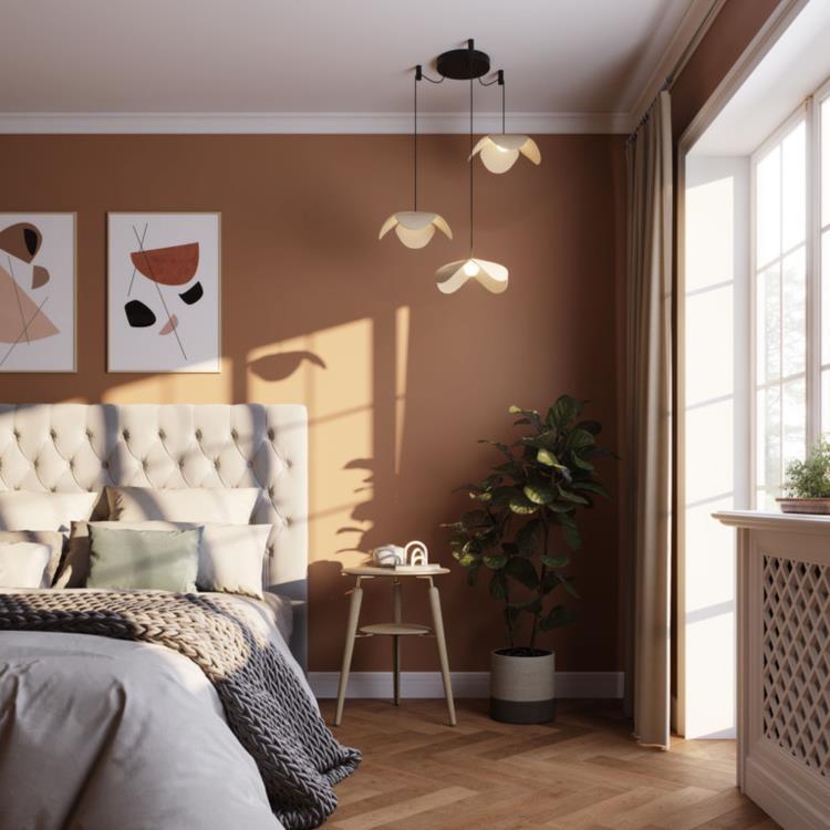 Suspension 3 Lumières Bois L38cm FORGET ME NOT chêne