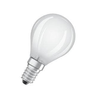 OSRAM Ampoule LED dépolie sphérique E14 Ø4,5cm 2700K 5W = 40W 470 Lumens  Dimmable Osram - LightOnline