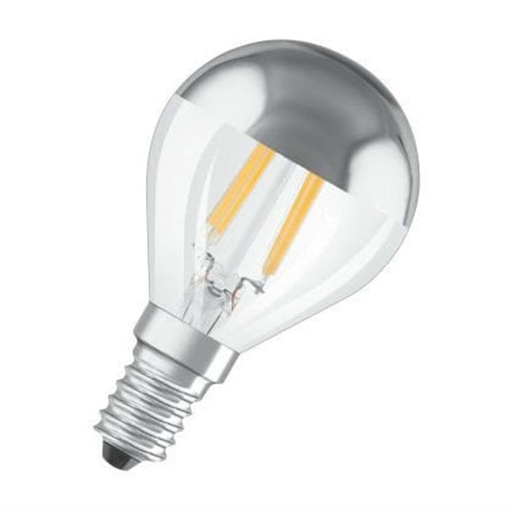 Ampoule LED filament standard calotte miroir argenté E14 Ø4,5cm 2700K 4W = 34W 380 Lumens OSRAM 