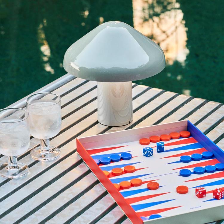 Lampe à poser sans fil Métal H23cm PAO Gris