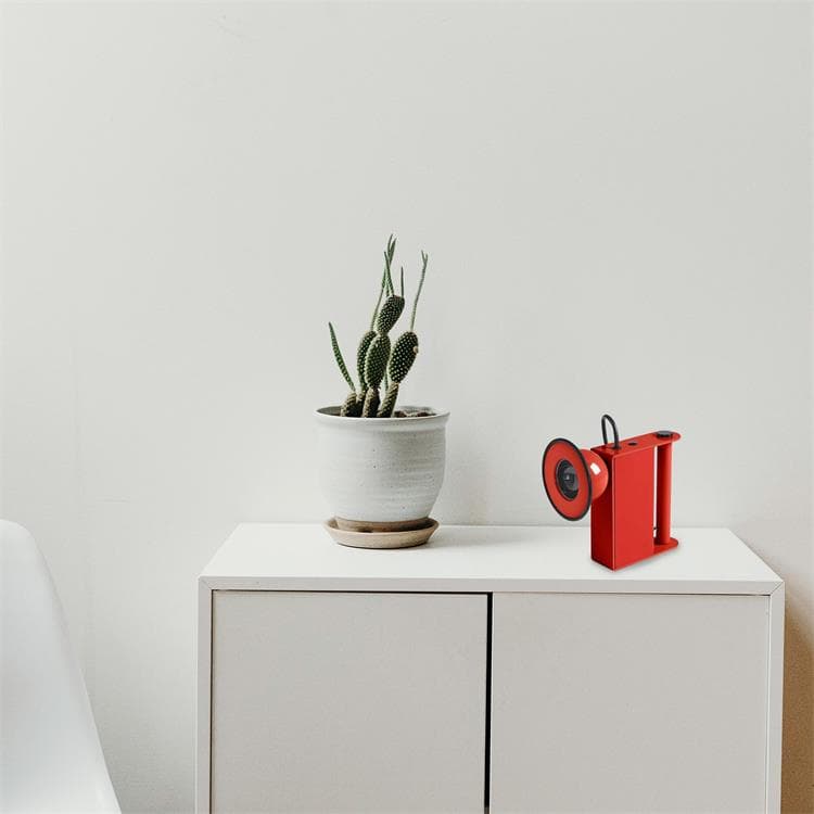 Lampe à poser avec Variateur Métal H19cm MINIBOX Rouge