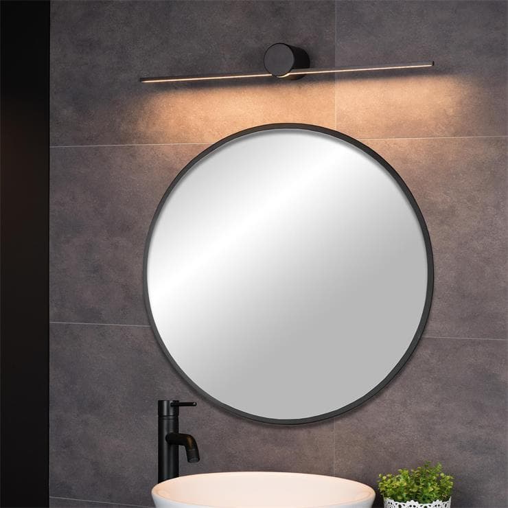 Applique murale LED Salle de Bain Métal L60cm MIZAR Noir