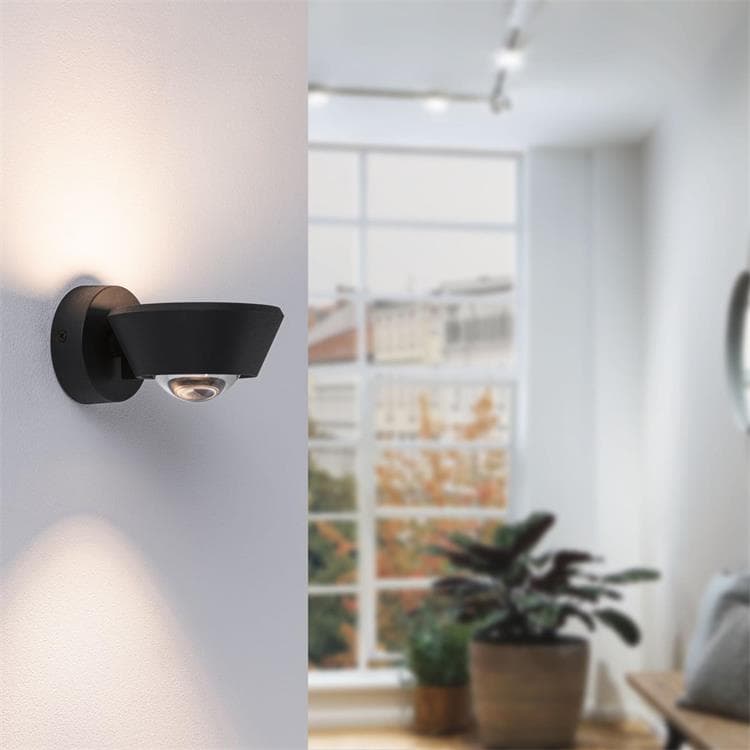 Applique LED pour Salle de bain L 11.7cm SABIK Noir