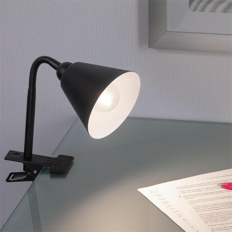 Lampe à pince flexible Métal H 37cm VITIS Noir