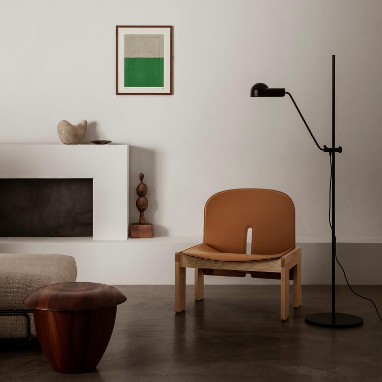 Lampadaire ajustable Métal H190cm DOMO Noir