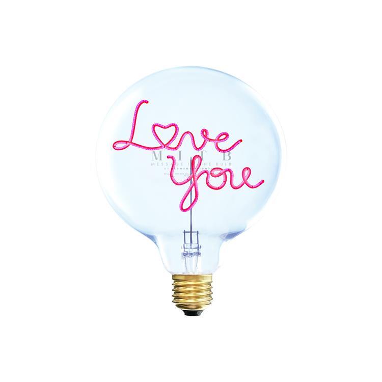 Ampoule pour lampe à poser Verre H 17.2cm LOVE YOU 